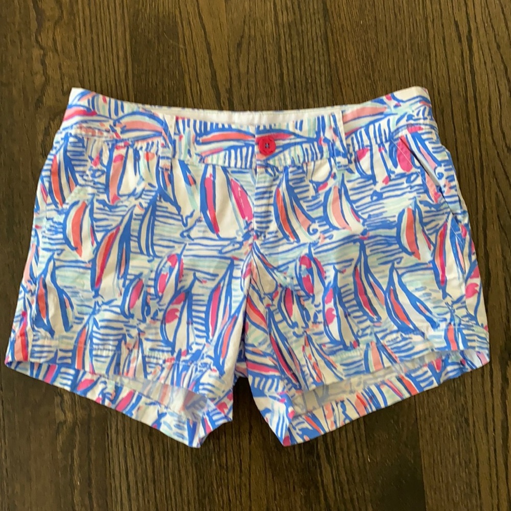 COPY - Lilly Pulitzer Callahan Shorts Red Right Return 8